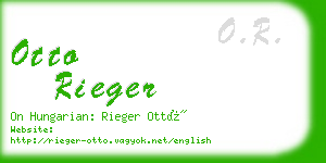 otto rieger business card